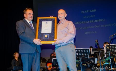 Župan Franc Zdolšek in Andrej Brunšek